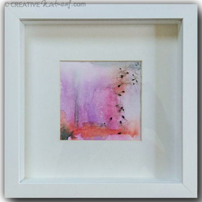 Waldreben-Aquarell 4 ,Draufsicht